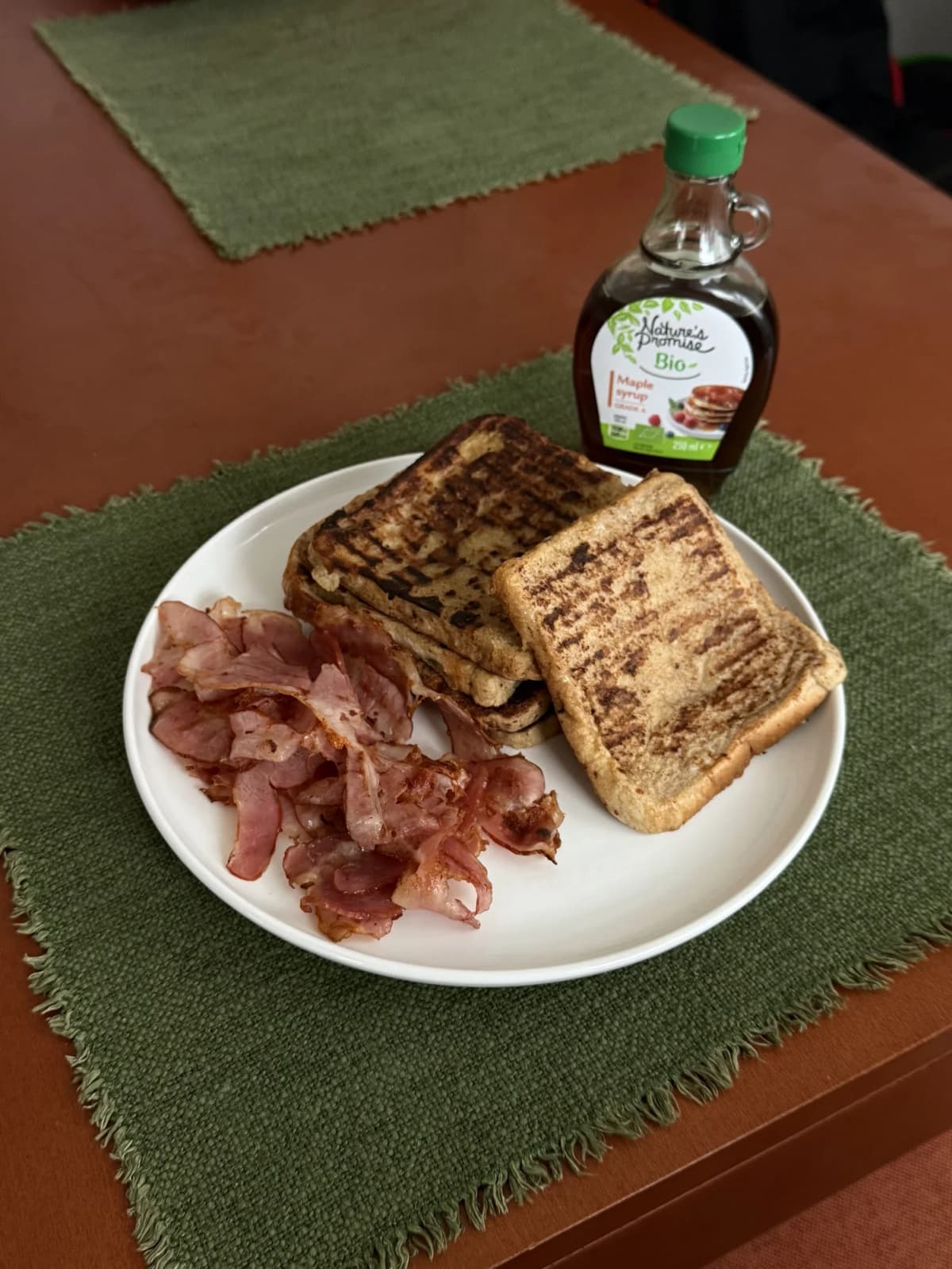 French toast se slaninou