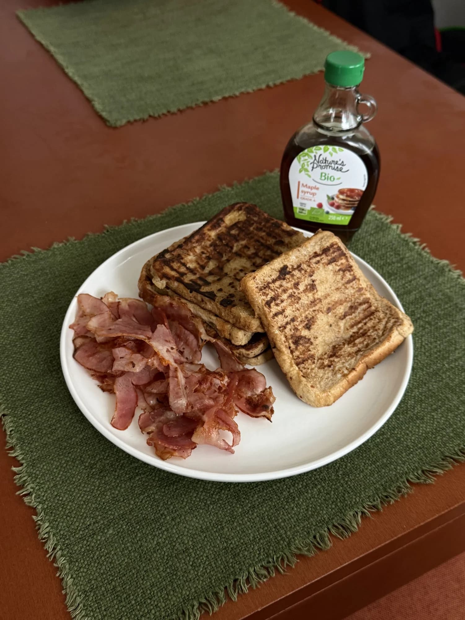 French toast se slaninou